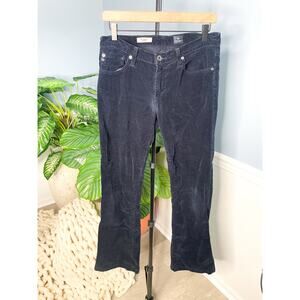 AG Adriano Goldschmied The Angel Bootcut Jeans Size 29 Navy Blue Corduroy Retro